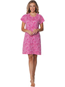 Button Nightdress - Dark Pink