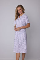 Button Nightdress - Dark Blue