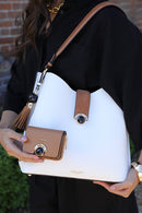 Andrea Hobo Tote - White