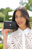 Marina Medium Purse - Black