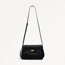The Christina Flapover Crossbody - Black
