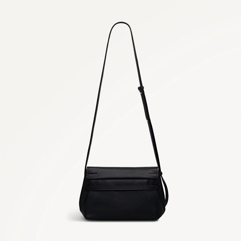 The Christina Flapover Crossbody - Black