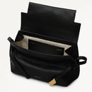 The Christina Flapover Crossbody - Black