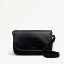 Pocket Street Flapover Crossbody - Black