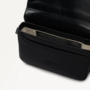 Pocket Street Flapover Crossbody - Black