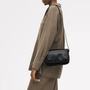 Pocket Street Flapover Crossbody - Black