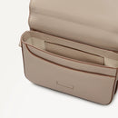 Pocket Street Flapover Crossbody - Porcini