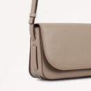 Pocket Street Flapover Crossbody - Porcini