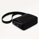 The Selina Small Flapover Cross Body Bag - Black