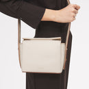 The Selina Small Flapover Cross Body Bag - Salt