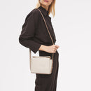 The Selina Small Flapover Cross Body Bag - Salt
