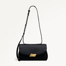 The Belsize Flapover Cross Body Bag - Black