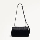 The Belsize Flapover Cross Body Bag - Black