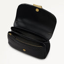 The Belsize Flapover Cross Body Bag - Black