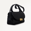 The Belsize Flapover Cross Body Bag - Black