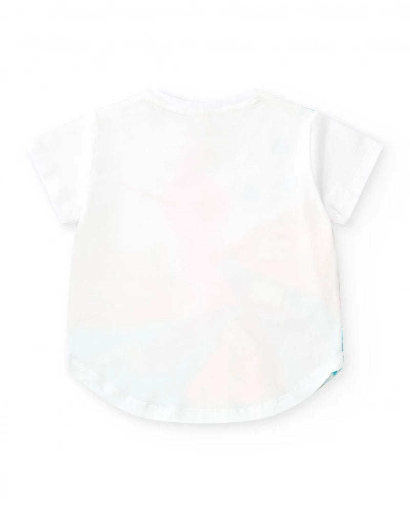 Jersey T-Shirt + Bikers Leggings - White