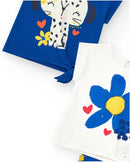 2 Jersey T-Shirt And Shorts - Blue