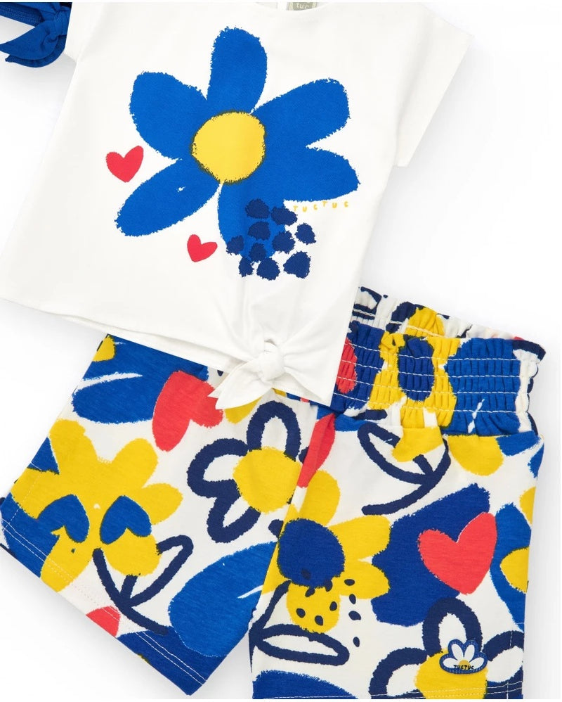 2 Jersey T-Shirt And Shorts - Blue