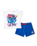 Jersey T-Shirt And Shorts - Blue