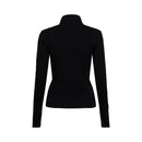 Rib Turtle Neck Jumper - Black