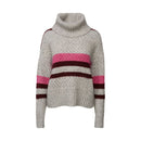 Boucle Roll Neck Jumper - Light Grey