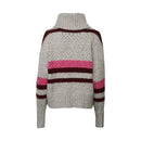 Boucle Roll Neck Jumper - Light Grey