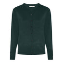 Buttoned Plain Cardigan - Dark Green