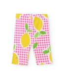 Picnic Lemonade Capri Leggings - Pink
