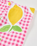 Picnic Lemonade Capri Leggings - Pink