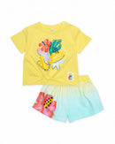 Ready For Summer T-Shirt &amp; Shorts - Yellow