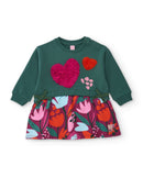 Fleece Long Sleeves Dress - Bayberry