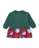 Fleece Long Sleeves Dress - Bayberry