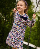Fleece Long Sleeves Dress - Jet Stream