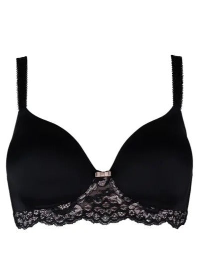 Opulence T-Shirt Non Wired Bra - Black/pink