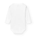 Snap Shoulder Brushed Bodysuit - White