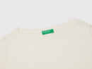 Merino Wool Boat Neck Jumper - Cream