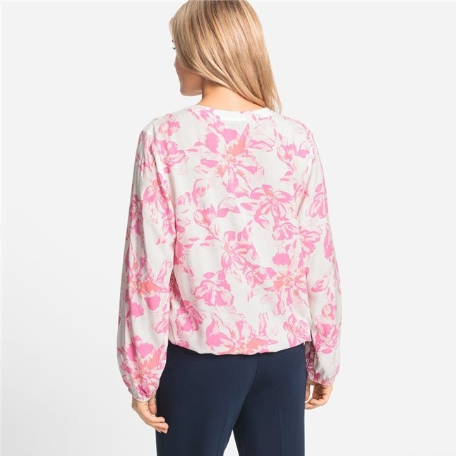 Back In Bloom Print Blouse - Candy Pink