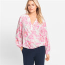Back In Bloom Print Blouse - Candy Pink