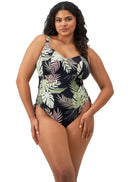 Tropical Retreat Non-Wired Swimsuit - Black