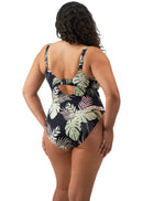 Tropical Retreat Non-Wired Swimsuit - Black