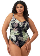 Tropical Retreat Non-Wired Swimsuit - Black