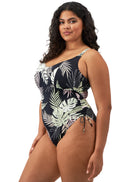 Tropical Retreat Non-Wired Swimsuit - Black