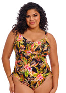 Tiger Valley Non Wired Swimsuit - Black