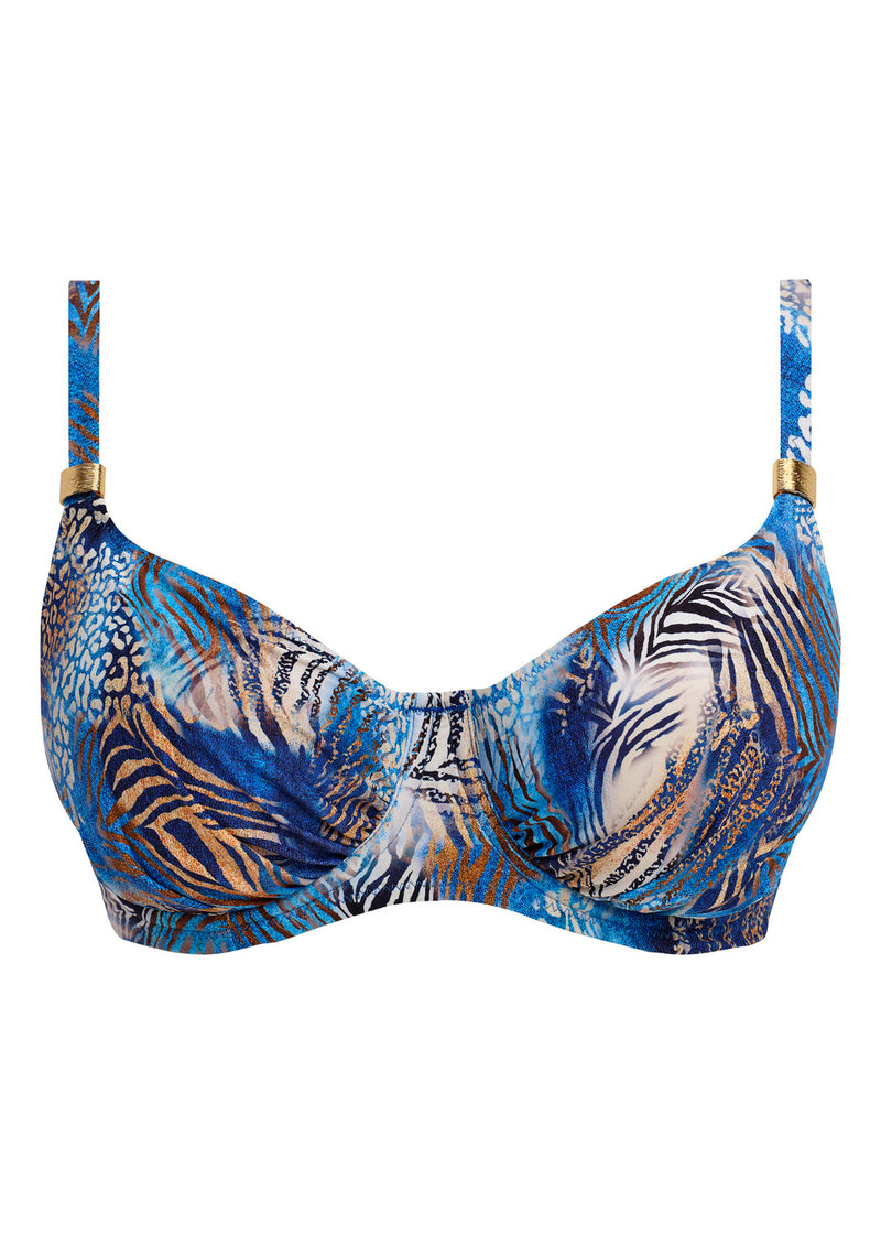 Seraya Sands Gathered Bikini - Denim