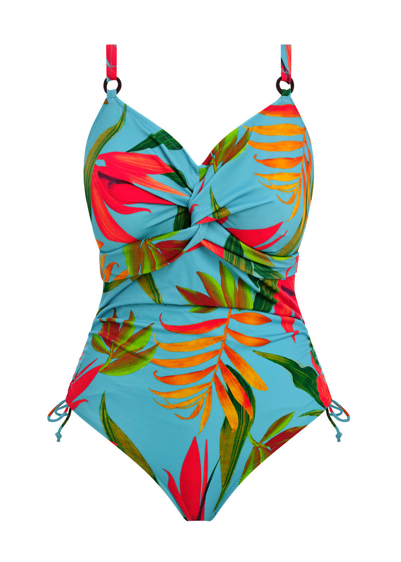 Pichola UW Twist Front Swimsuit - Aqua