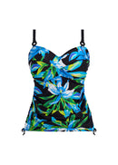 Talm Beach Twist Front Tankini - Black
