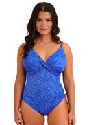 Punta Mita Uw Plunge Swimsuit - Sapphire