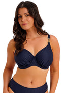Azores Gathered Full Cup Bikini - Midnight