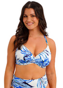 Kefalonia Uw Plunge Bikini - Tranquil Blue