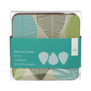 Green Leaf Coasters - Set of 4